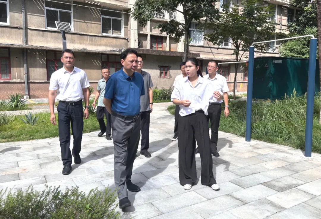 市人大常委会领导调研市区口袋公园建设情况